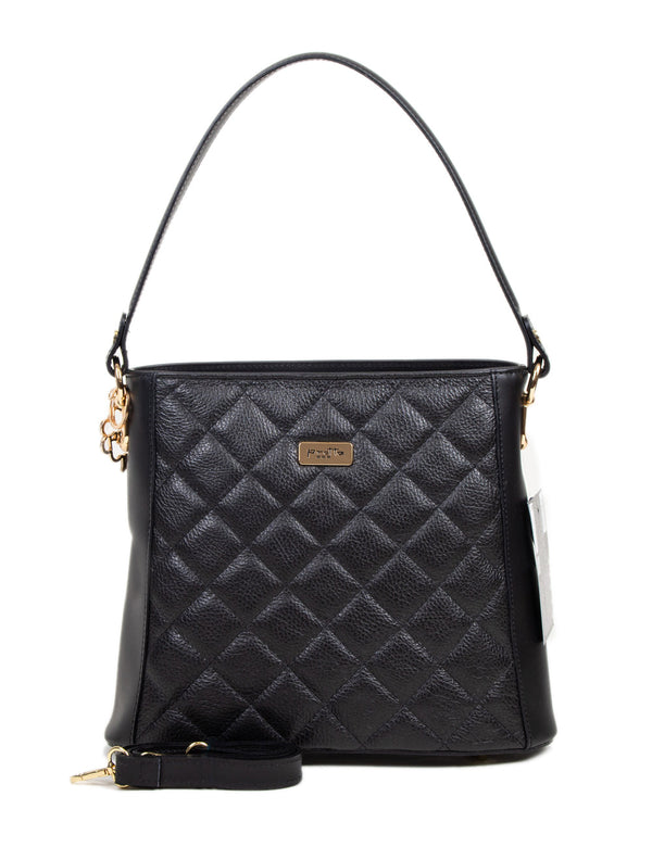 Bőrtáska, Pretta-024 modell Fekete - Doll