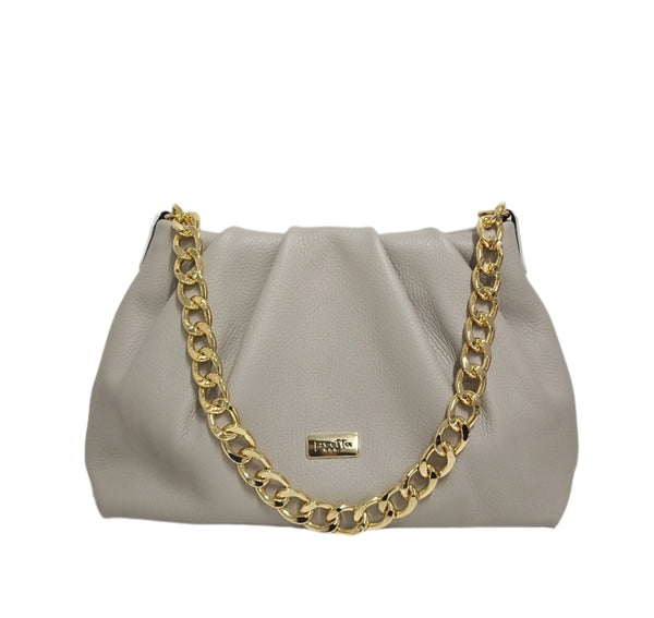 Leather bag, Pretta- 026 Pearl Grey