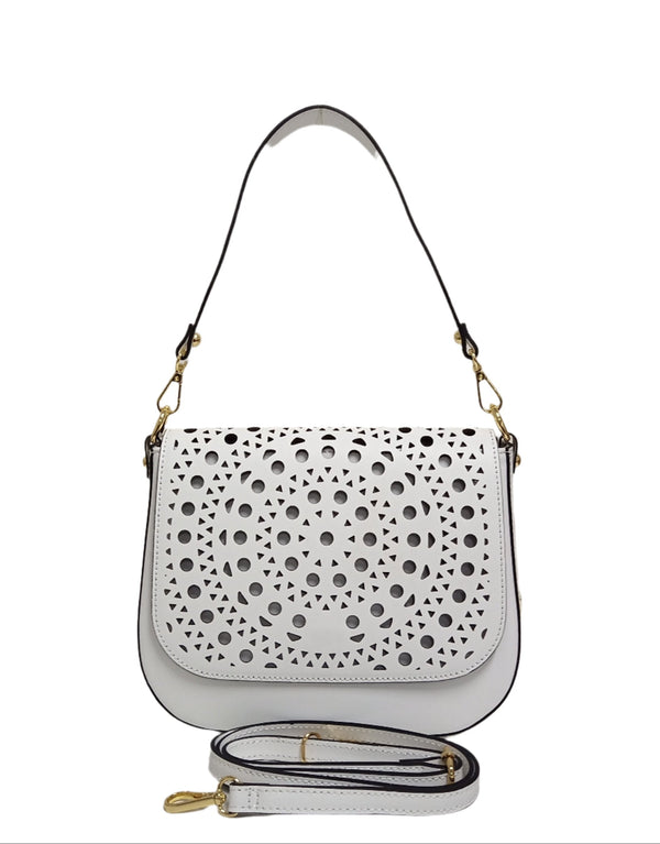 Leather bag, Pretta- 1551 Model White