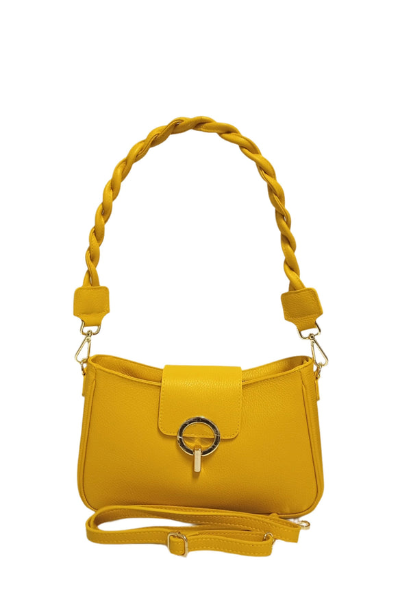 Leather bag, Pretta-971 model Yellow
