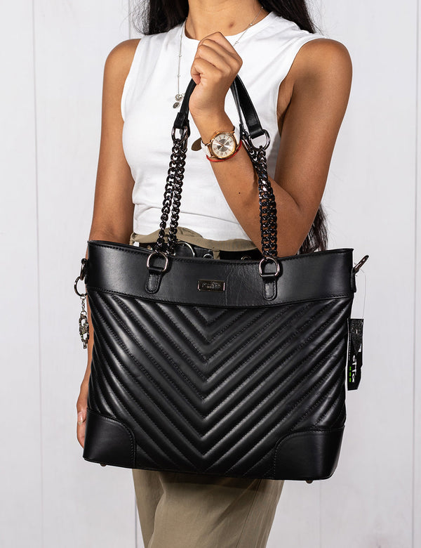 Leather Bag, Pretta Model - 2600 Black