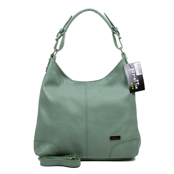 Bőr Táska, Pretta- 019 Menta Zöld