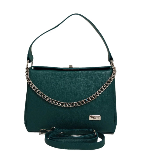 Bőrtáska, Pretta-980 modell Zöld*