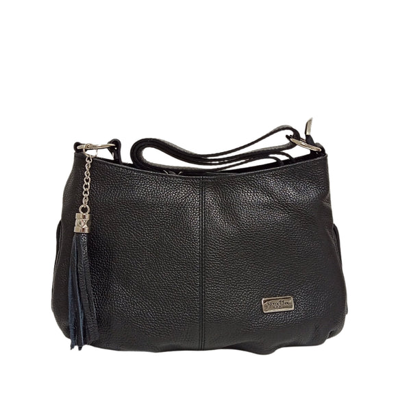 Leather Bag, Messenger Type, Pretta Model- 142 Black*