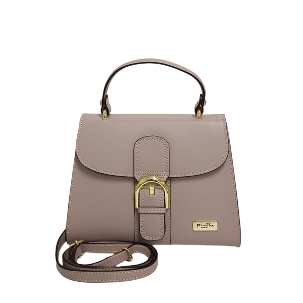 Leather bag, Pretta-736 Model, Powder pink