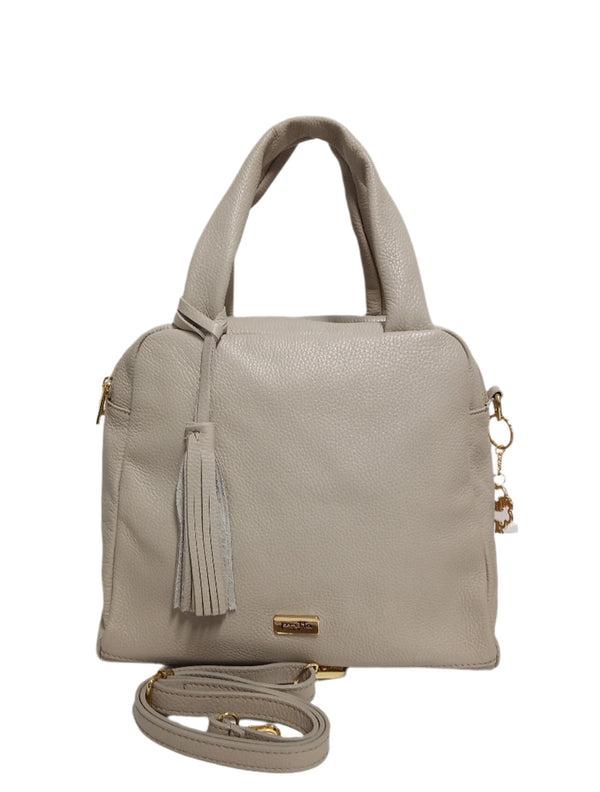 Leather Bag, Pretta Model - 8250 Natural Beige