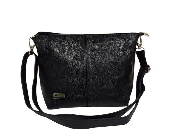 Messenger Bag Leather, Pretta 213 Model Black