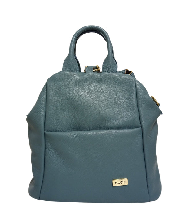 Geanta-Rucsac Bőr, Modell Pretta-8190 Ásványkék