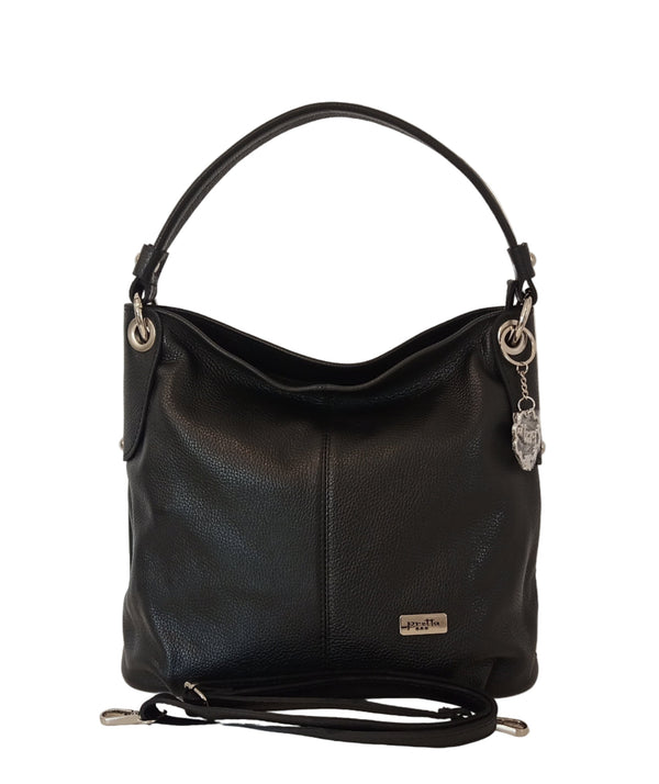 Bőrtáska, Pretta-526 modell, fekete