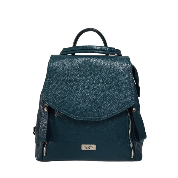 Rucsac Piele, Model Pretta- 8410 Petrolzöld