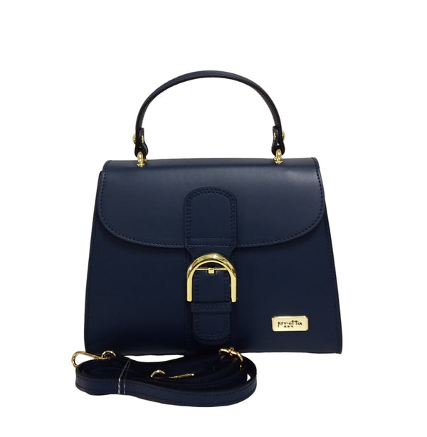 Valódi bőrtáska, Pretta 736 – Tengerészkék