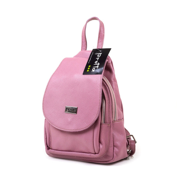 Backpack Leather, Model Pretta- 8014 Purple