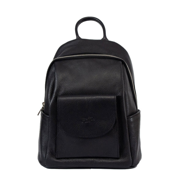 Backpack Leather, Model Pretta- 8115 Black